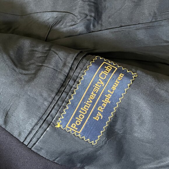 Ralph Lauren Polo University Club Gold Button Sport Coat Blazer - Men's Size 40 - Picture 10 of 13